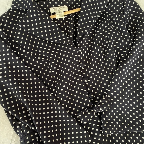 Miss Dorby Polka Dot Vintage Jacket with Bow - Picture 4 of 12